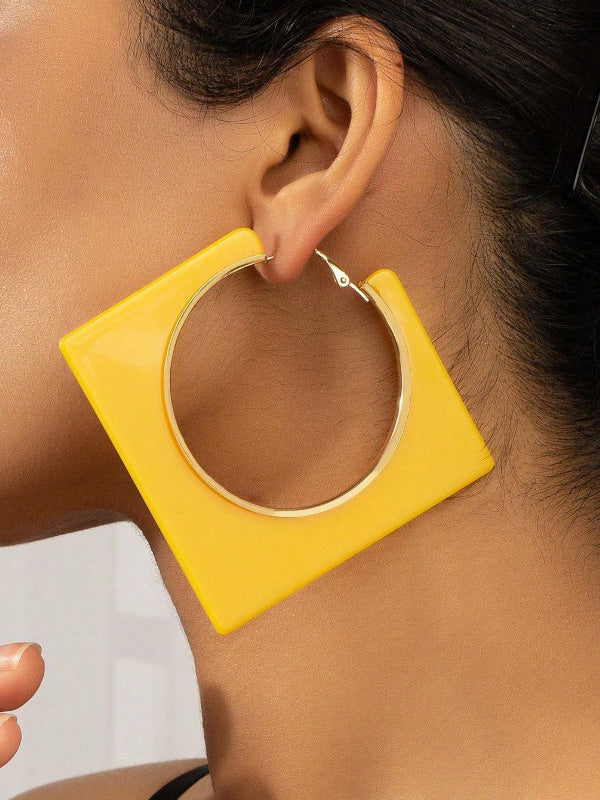 Normcore Geometric Drop Earrings