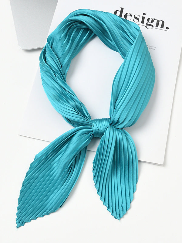 Pleated Solid Color Shawl&Scarf