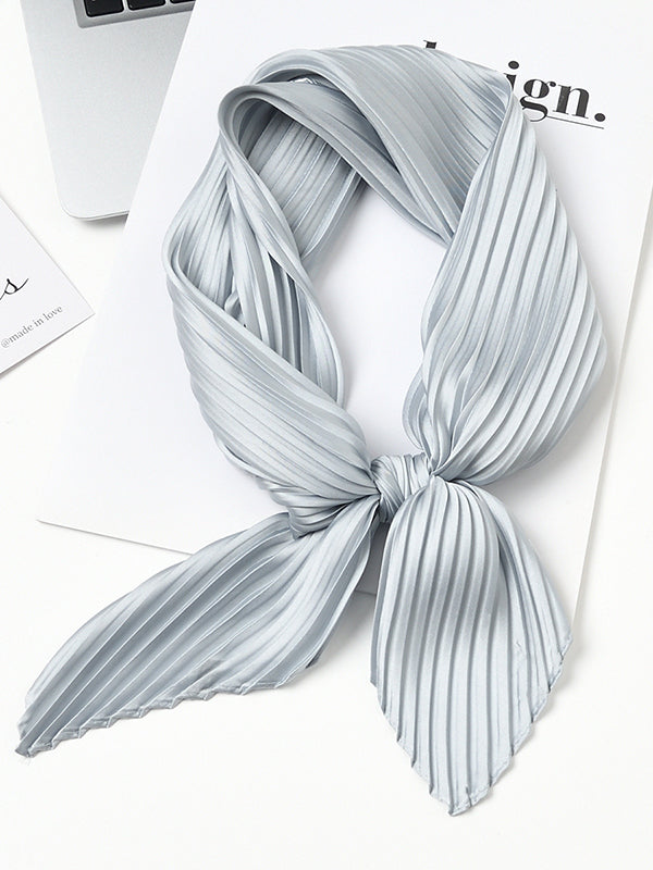 Pleated Solid Color Shawl&Scarf