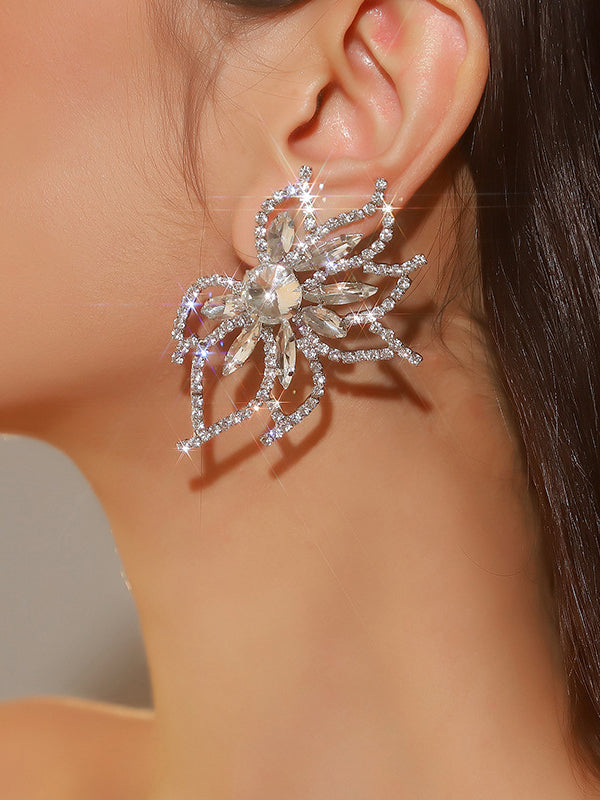 Flower Shape Drop Earrings