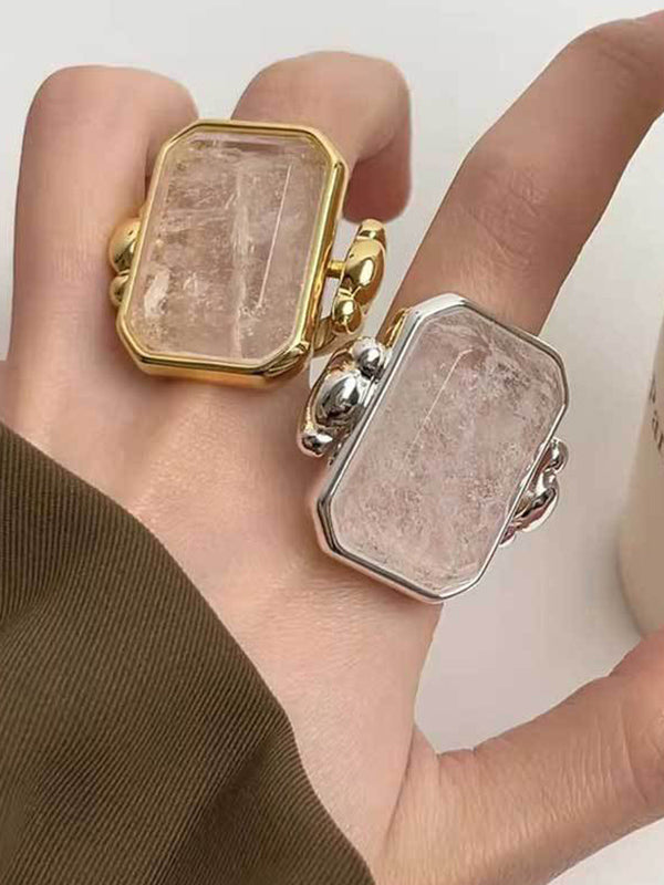 Geometric Split-Joint Rings Accessories