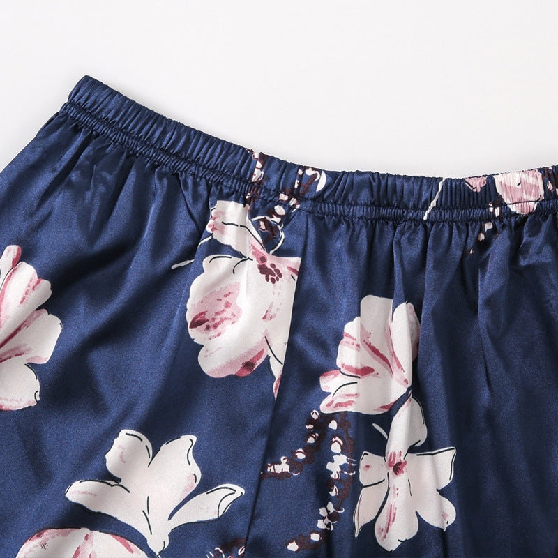 Women Fashion Floral Printed Longewear Two-Piece Set