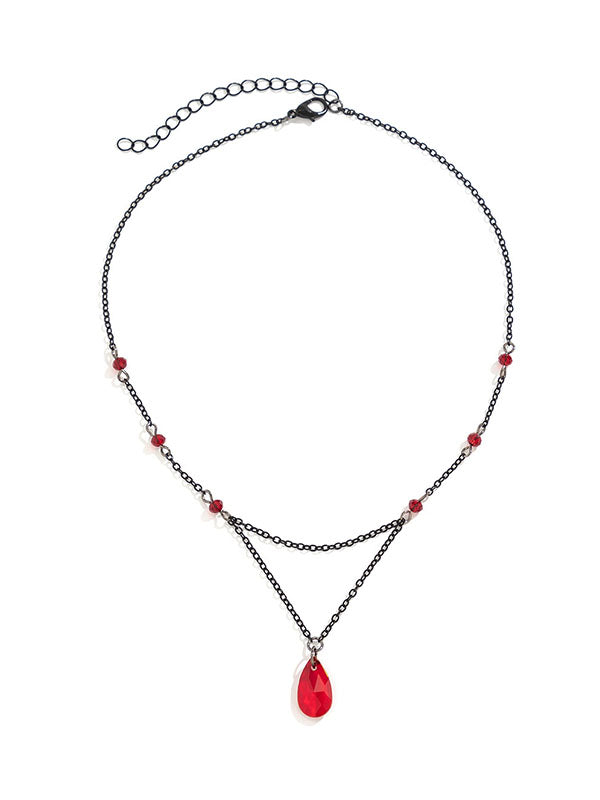 Double Layered Geometric Necklaces Accessories