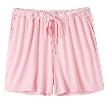 Women Casual Drawstring Pocket Pajama Shorts