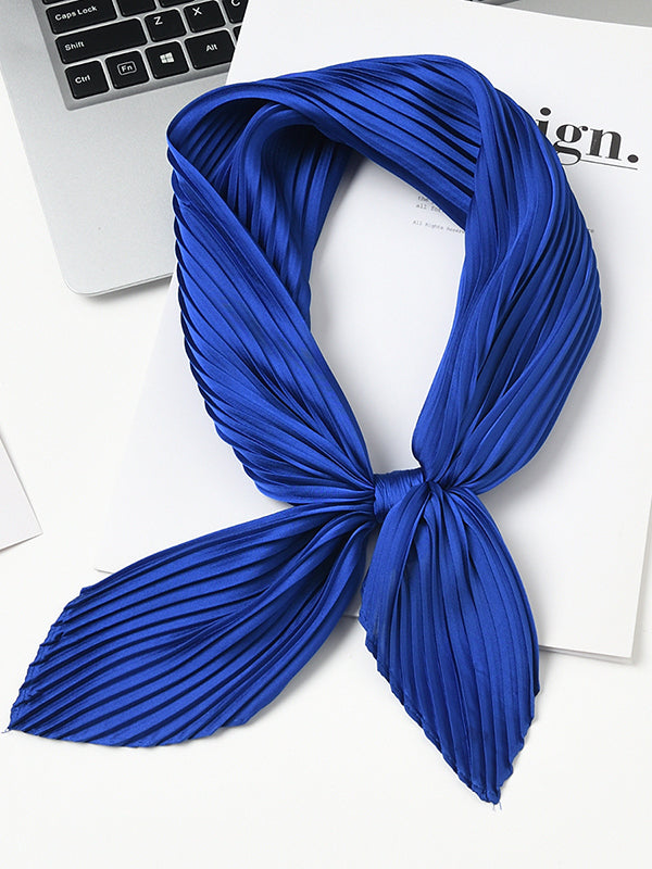 Pleated Solid Color Shawl&Scarf