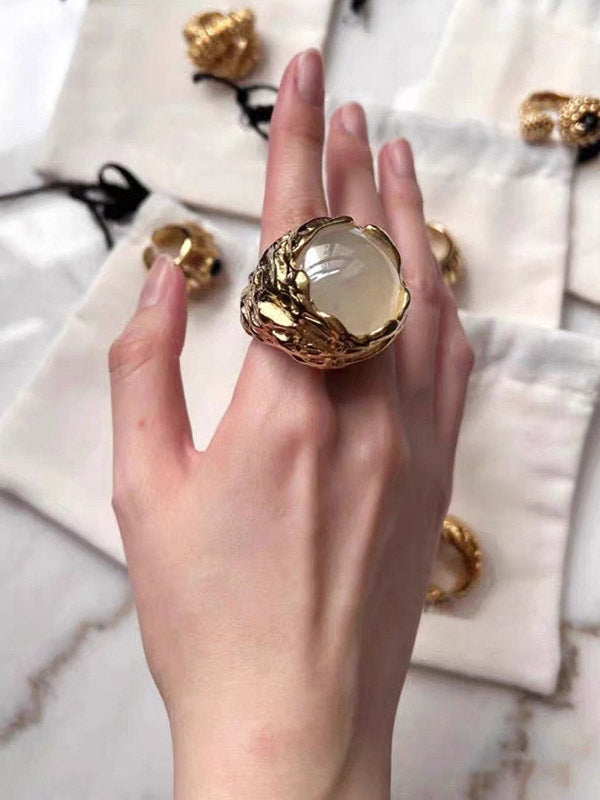 Geometric Shiny Rings Accessories