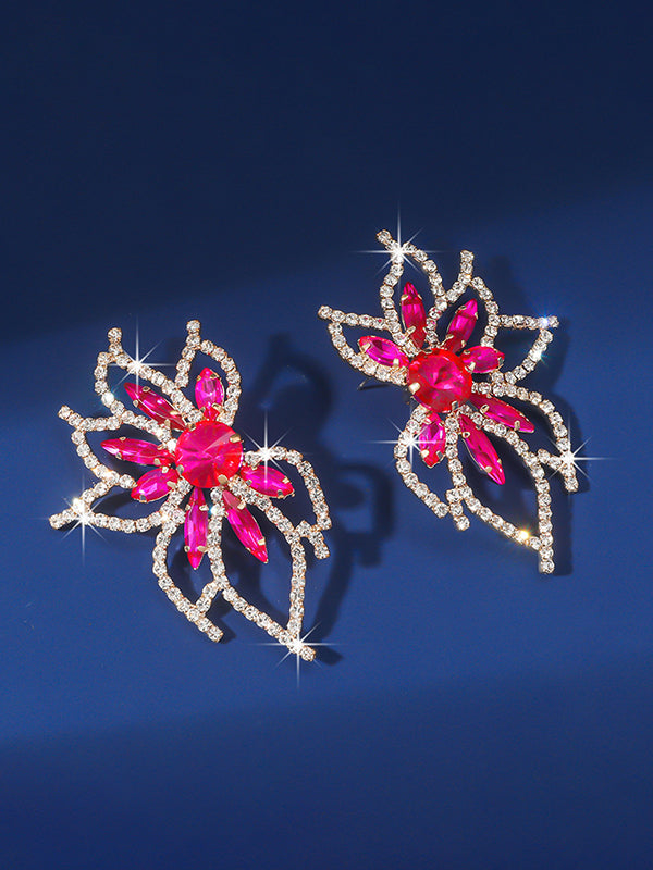 Flower Shape Drop Earrings
