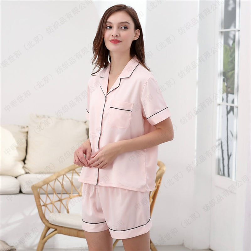 Women Casual Solid Color Pajamas Set