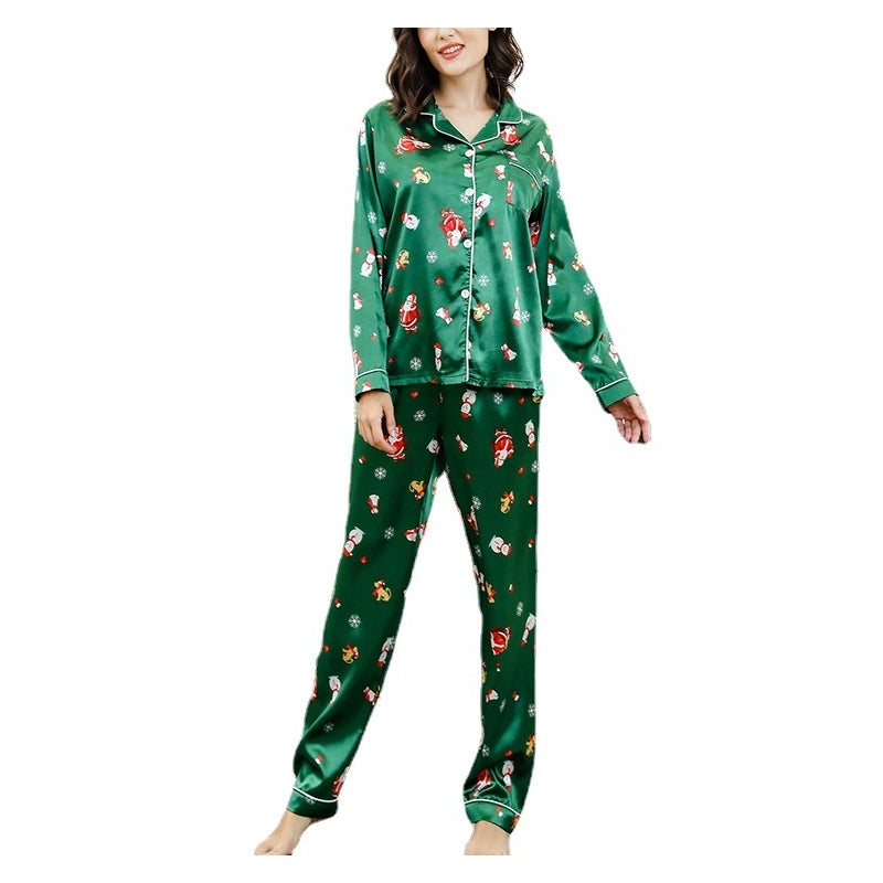 Christmas Women Casual Pajamas Two-Piece Set