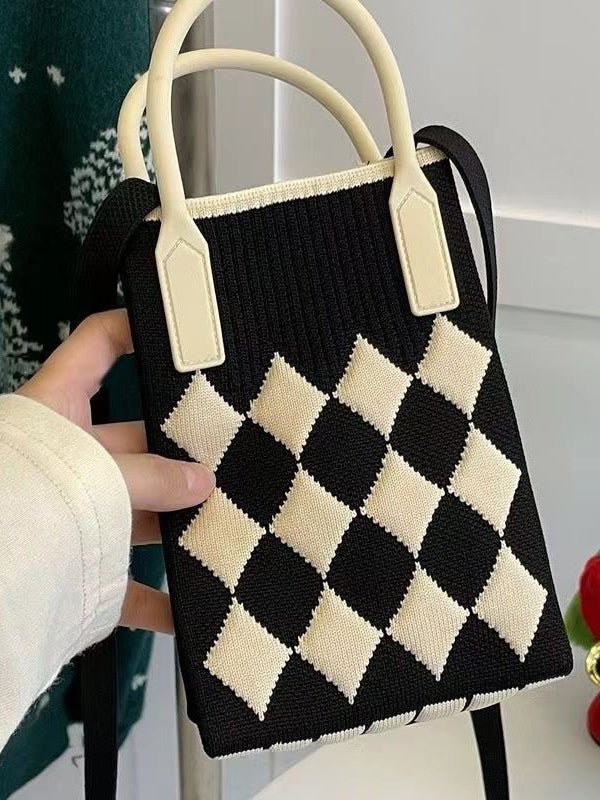 Houndstooth Split-Joint Bags Crossbody Bags Handbags