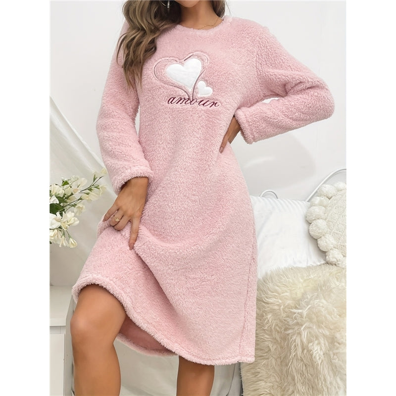 Autumn And Winter Women Fashion Plush Flannel Pajamas