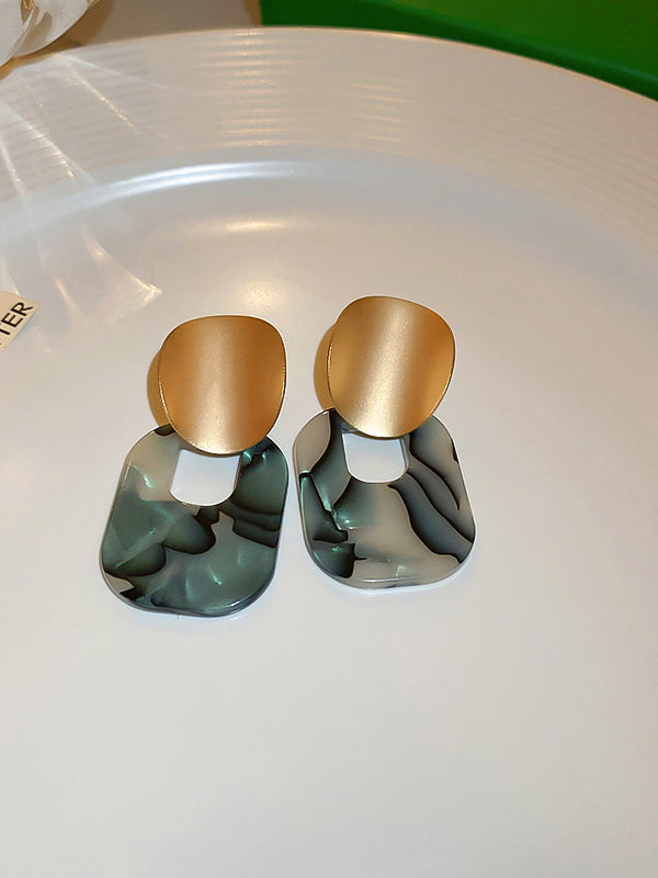 Geometric Drop Earrings