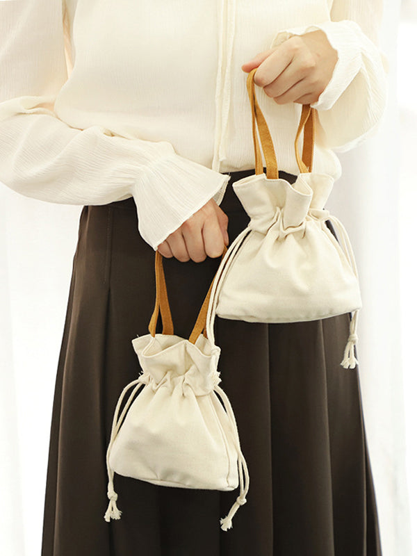 Drawstring Split-Joint Mini Bags