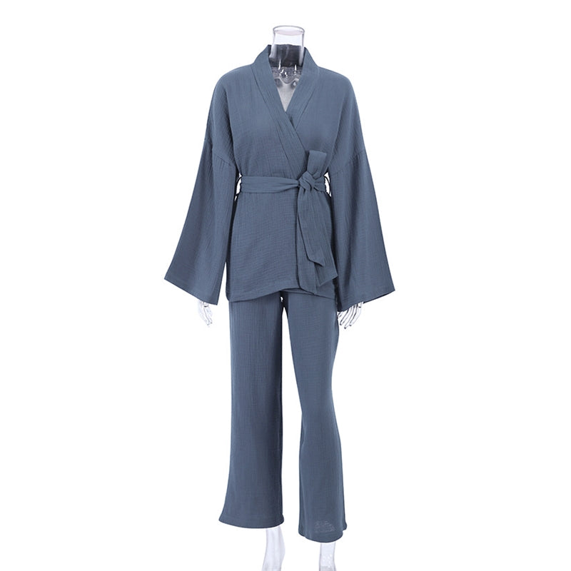 Women Fashion Loose Wear Home Pajamas Set