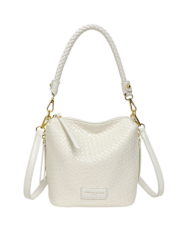 Split-Joint Woven Zipper Bags