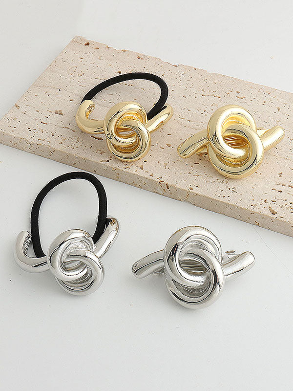 Minimalist Metal Knot Hair Tie
