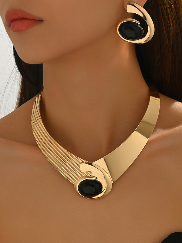 Geometric Drop Earrings Necklaces Accessories