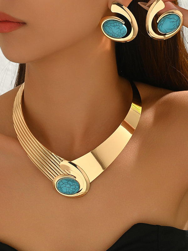 Geometric Drop Earrings Necklaces Accessories