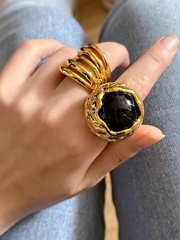 Geometric Shiny Rings Accessories