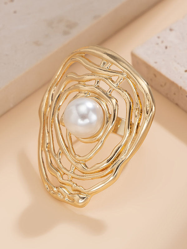 Geometric Hollow Rings Accessories