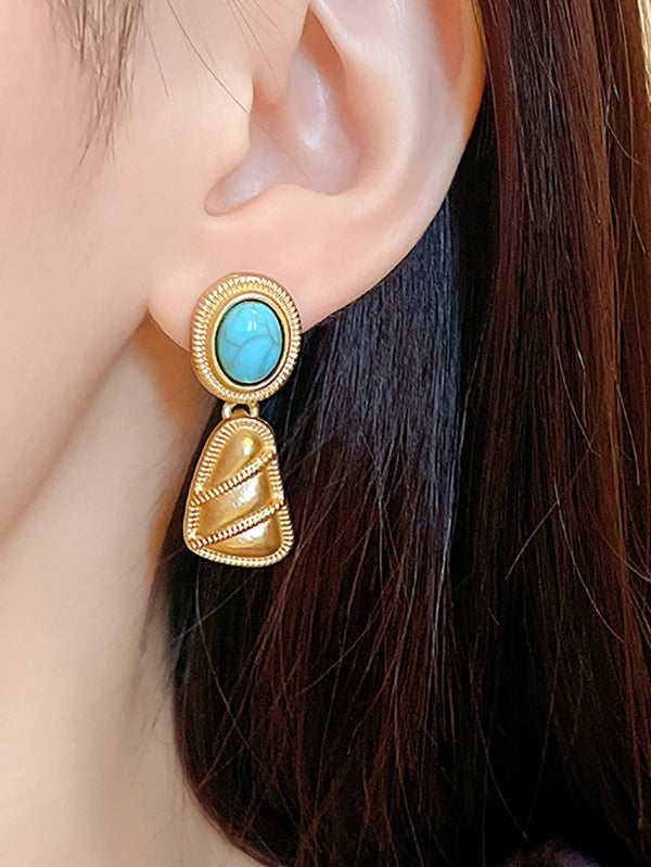 Geometric Drop Earrings