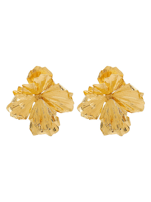 Flower Shape Drop Earrings