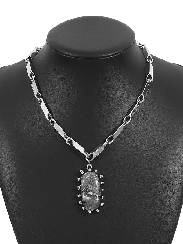 Normcore Chains Geometric Necklaces Accessories