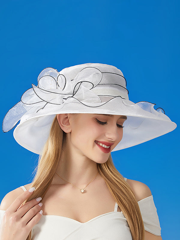 Flower Shape See-Through Split-Joint Sun Hat