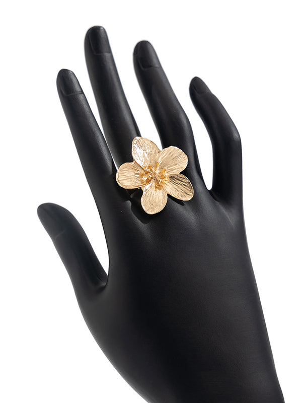 Flower Shape Geometric Rings Accessories