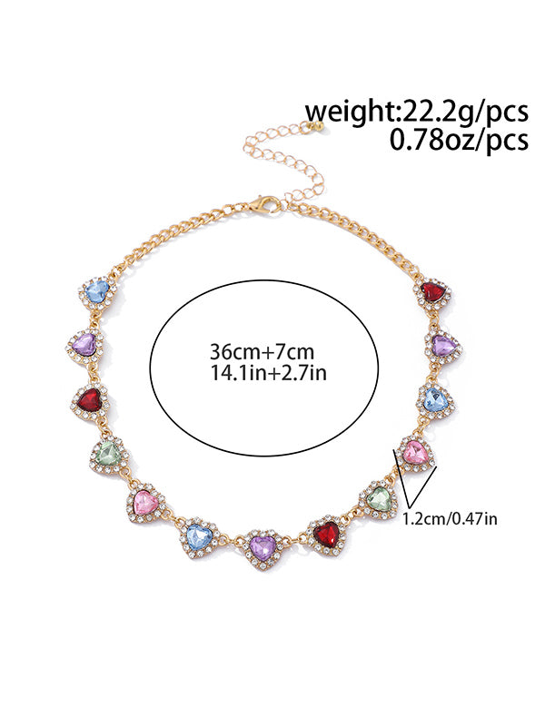 Geometric Heart Shape Necklaces Accessories