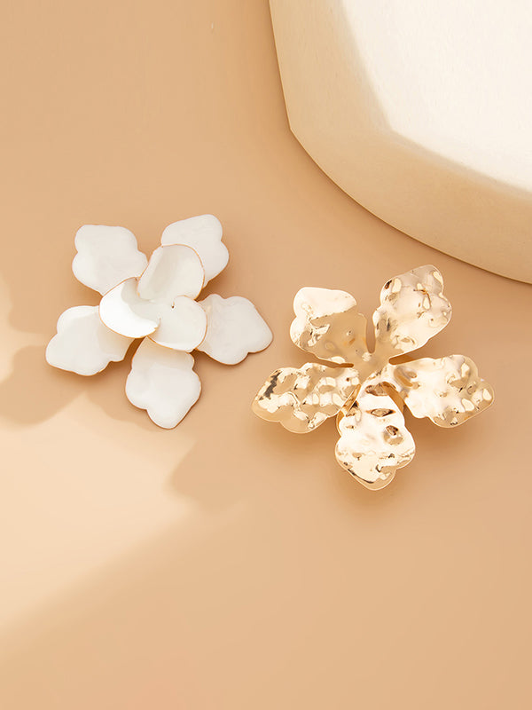 Flower Shape Drop Earrings