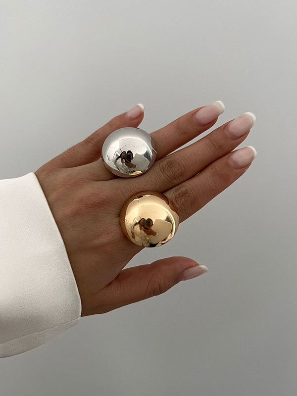 Geometric Shiny Rings Accessories