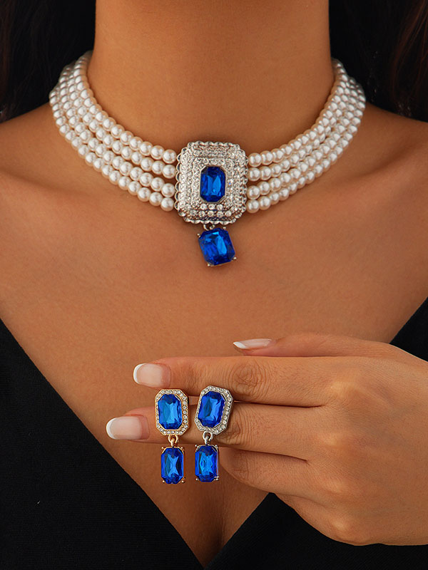 Geometric Drop Earrings Necklaces Accessories