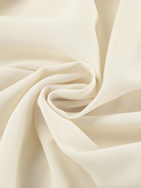 Flared Sleeves Long Sleeves Solid Color Twist Half Turtleneck Blouses&Shirts Tops