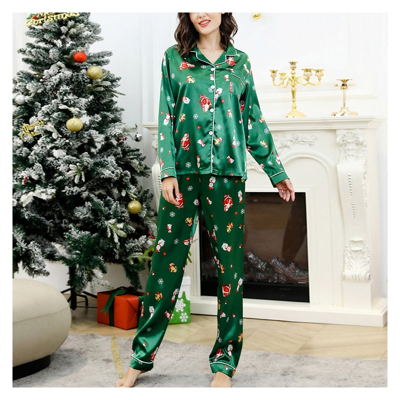 Christmas Women Casual Pajamas Two-Piece Set