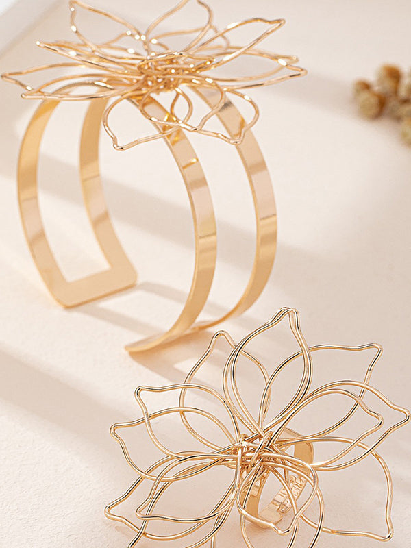 Flower Shape Bracelet Accessories + Rings Accessories