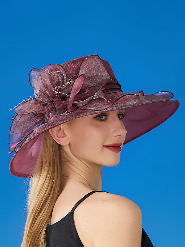 Flower Shape See-Through Split-Joint Sun Hat