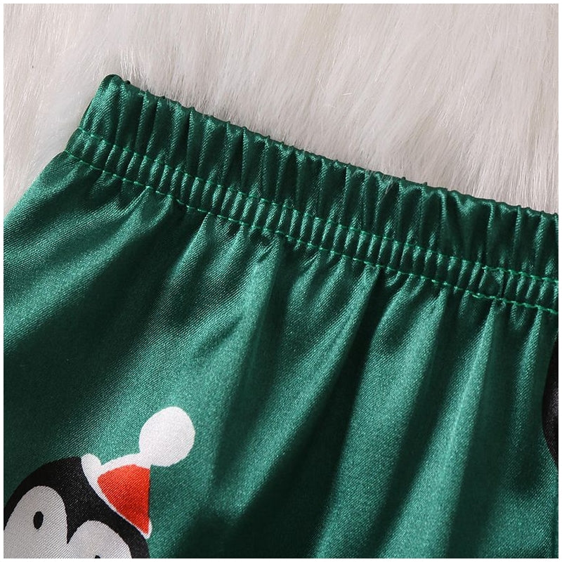 Christmas Women Fashion Printed Pajamas Two-Piece Set