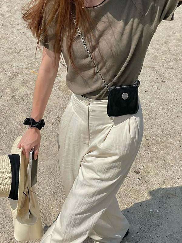 Chains Shiny Split-Joint Bags Accessories Crossbody Bags