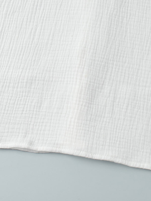 Long Sleeves Ruffled See-Through Split-Joint Peter Pan Collar Blouses&Shirts Tops