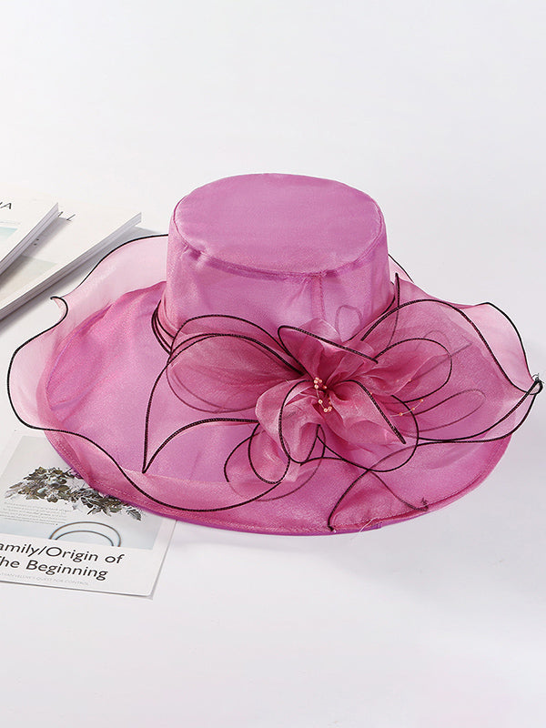 Flower Shape See-Through Split-Joint Sun Hat