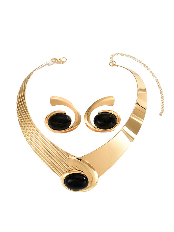 Geometric Drop Earrings Necklaces Accessories