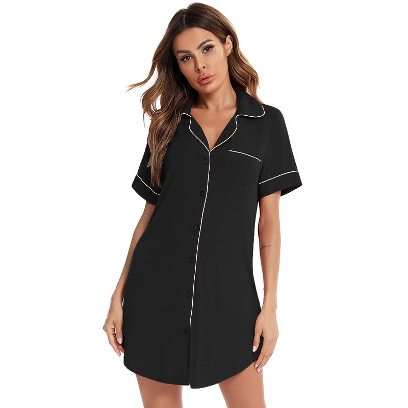 Women Casual Short-Sleeved Pajamas