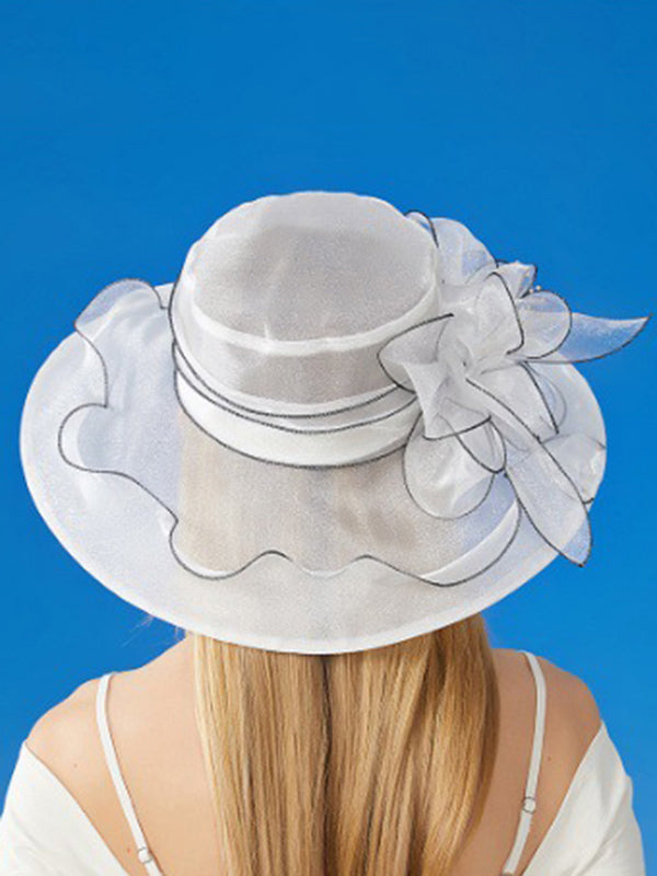 Flower Shape See-Through Split-Joint Sun Hat